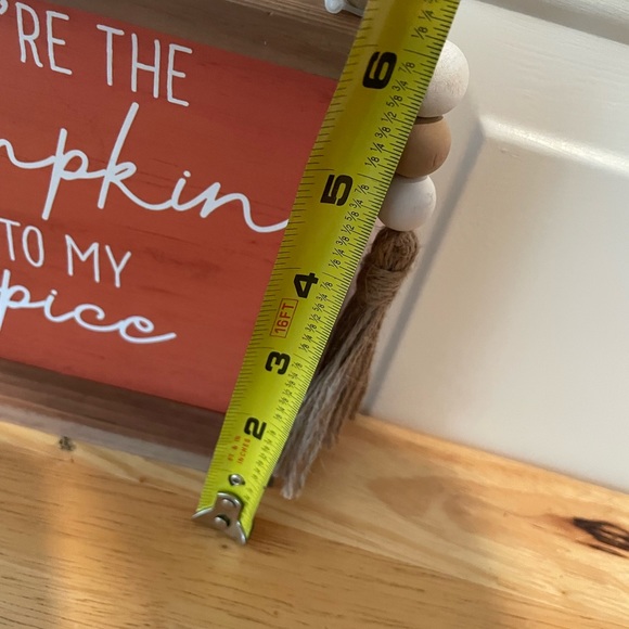 Fall//Halloween wall/decor-Wendy Bellissimo “You’re the Pumpkin to my Spice”-NWT - Picture 6 of 9